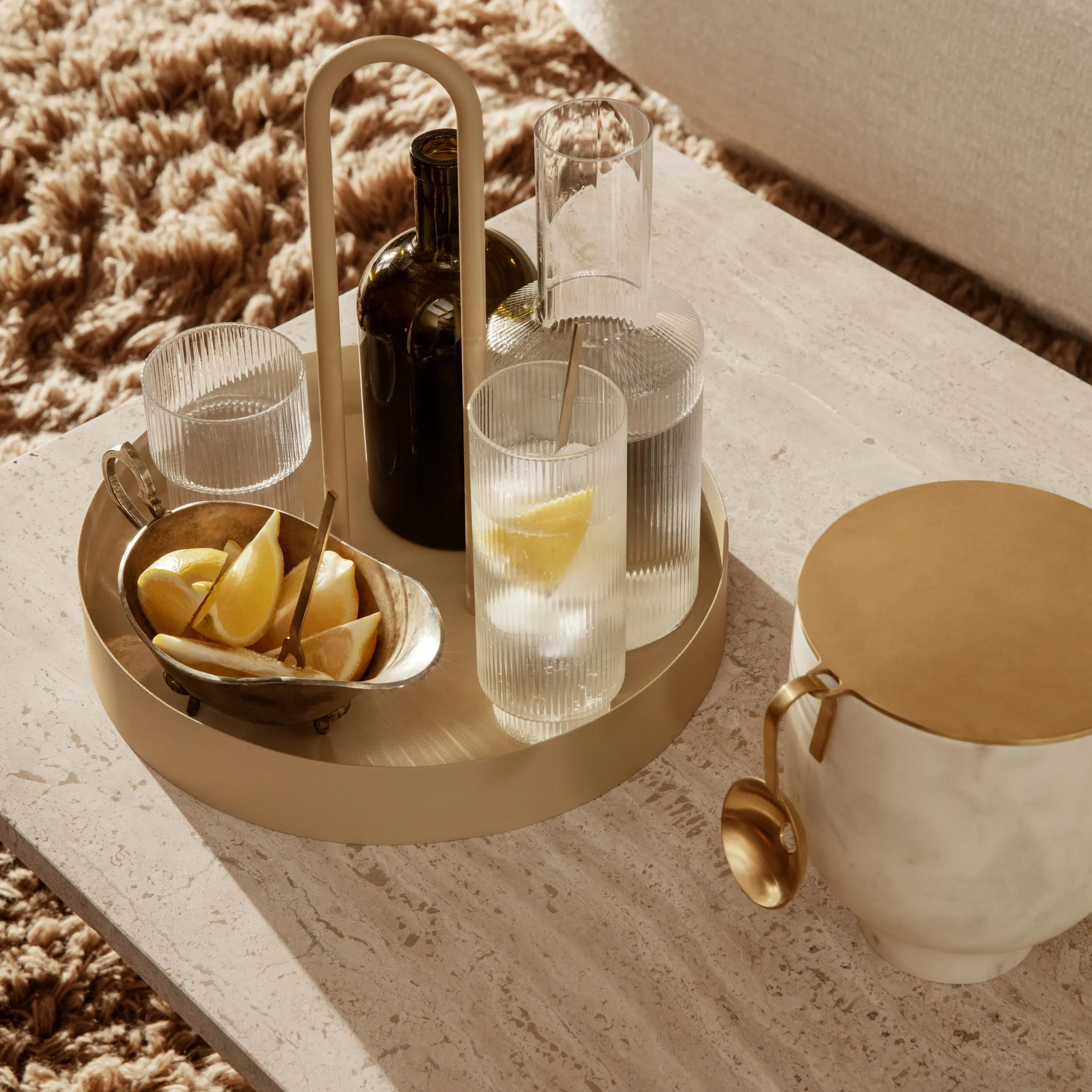 Ferm LIVING Lot De 4 Verres à Long Drink Ripple 9 Ferm LIVING Lot De 4 Verres à Long Drink Ripple – Image 7