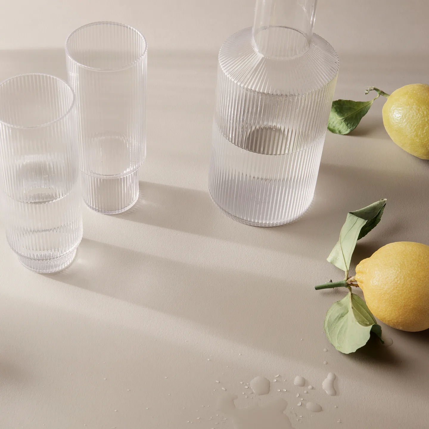 Ferm LIVING Lot De 4 Verres à Long Drink Ripple 10 Ferm LIVING Lot De 4 Verres à Long Drink Ripple – Image 8