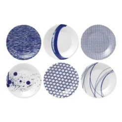 Royal Doulton Assiette Pacific, Bleu 6 Pièces