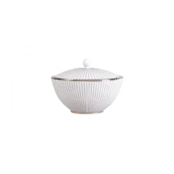 Wedgwood Sucrier Avec Couvercle Pinstripe