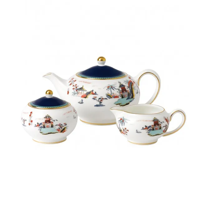 Wedgwood Ensemble à Thé Wonderlust 3 Pièces 3 Wedgwood Ensemble à Thé Wonderlust 3 Pièces