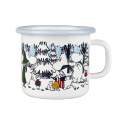 Muurla Tasse émaillée Forêt Hivernale