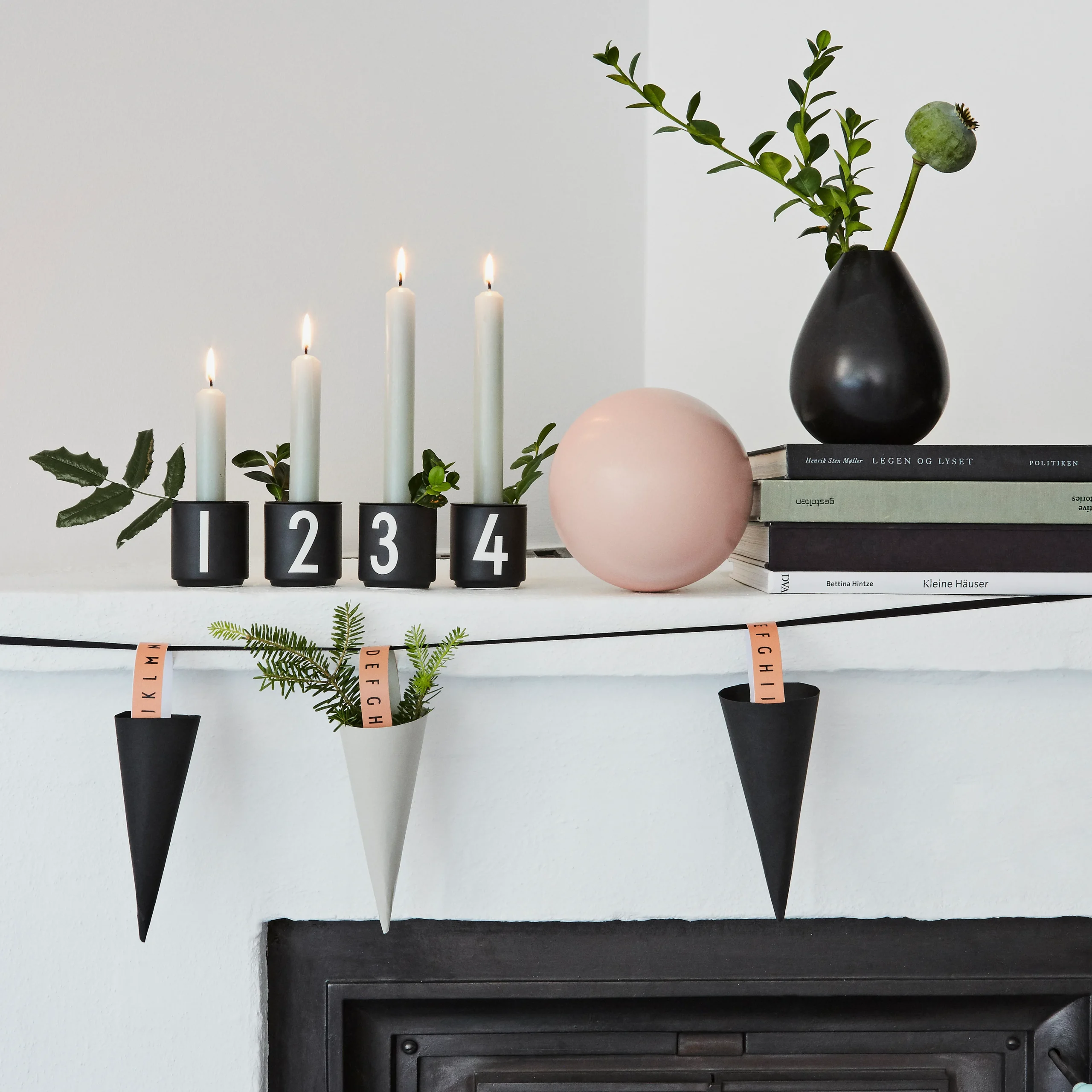 Tasses à Espresso Design Letters Lot De 4 Noir 8 Tasses à Espresso Design Letters Lot De 4 Noir – Image 6