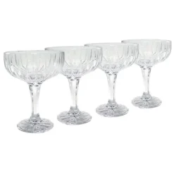 Aida Verre à Champagne Relief Lot De 4