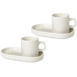 Blomus Tasse à Espresso Avec Soucoupe Pilar Lot De 2