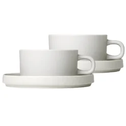 Blomus Tasse Avec Soucoupe Pilar Lot De 2
