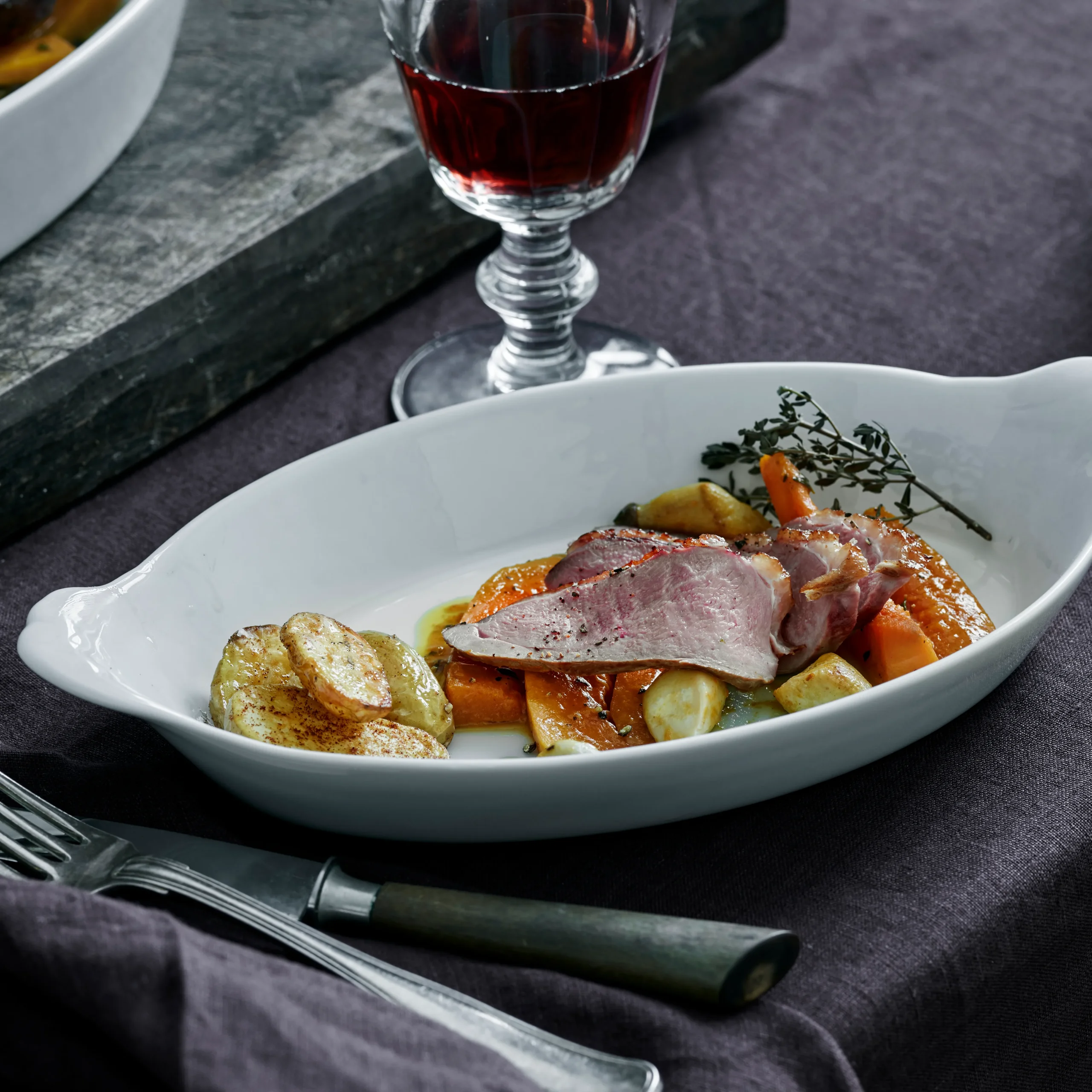 Assiette De Service Ovale Pillivuyt 4 Assiette De Service Ovale Pillivuyt – Image 2