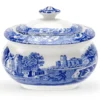 Spode Sucrier Avec Couvercle Blue Italian
