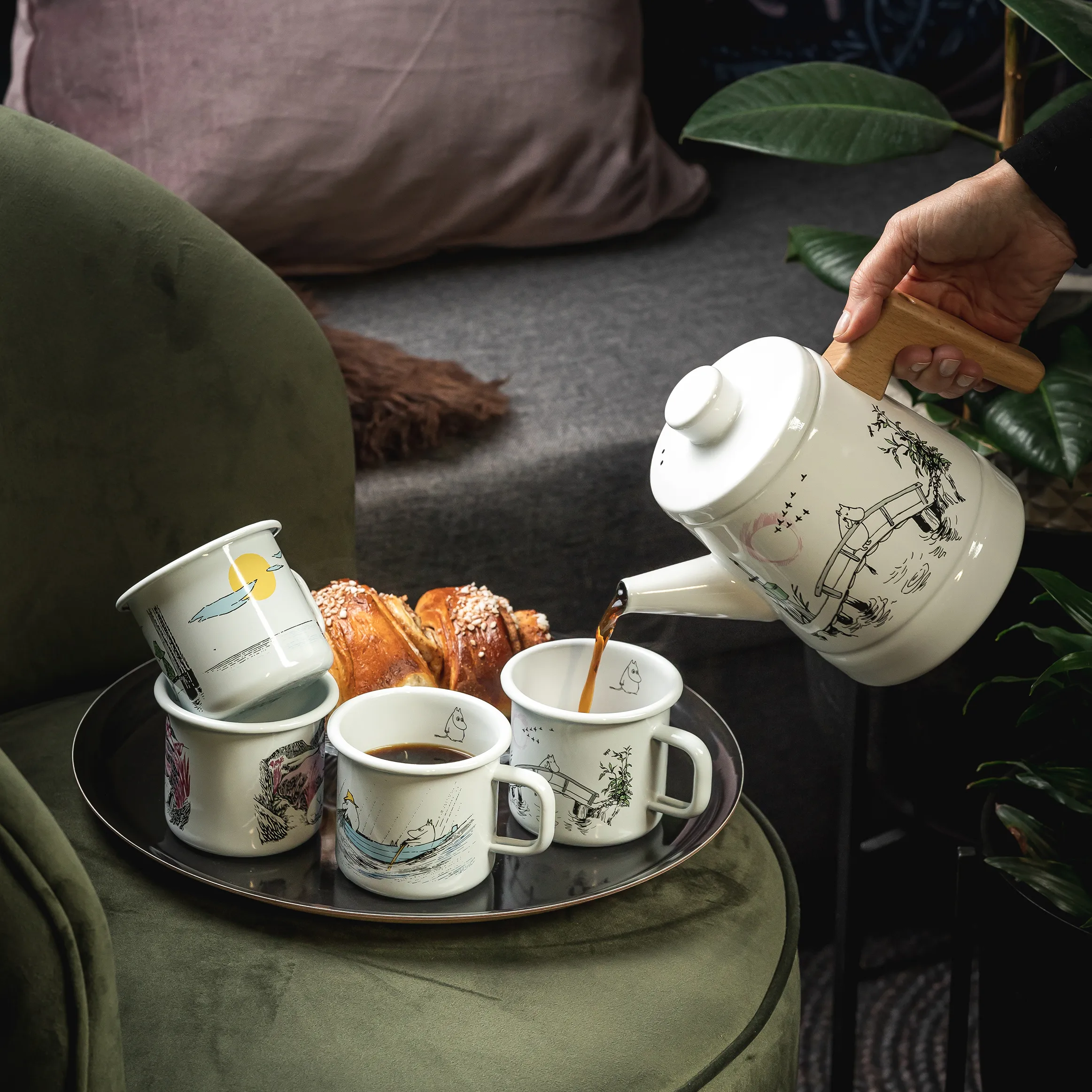 Muurla Carafe à Café En émail Missing You 1,6 L 4 Muurla Carafe à Café En émail Missing You 1,6 L – Image 2