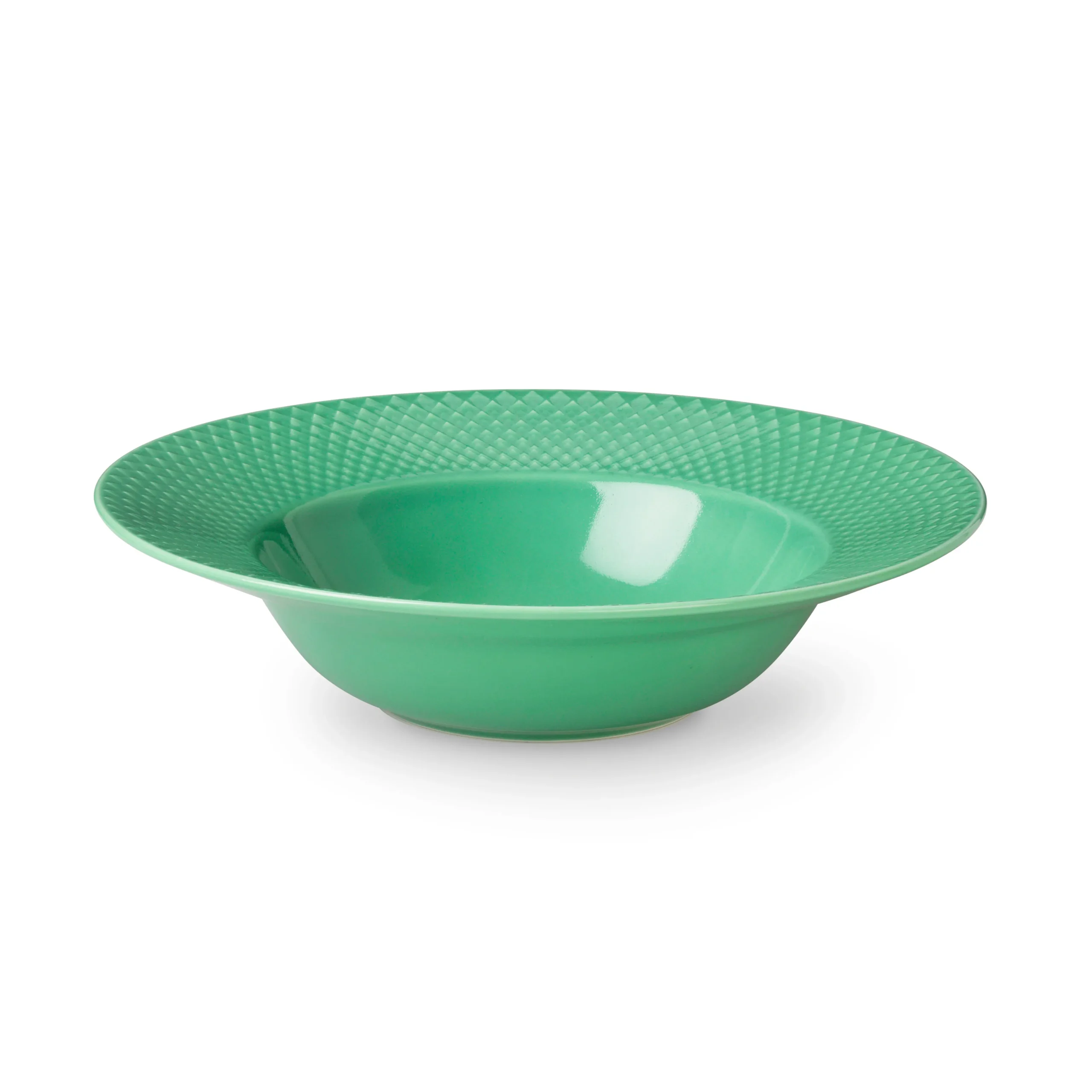 Lyngby Porcelæn Assiette Creuse Rhombe Vert 3 Lyngby Porcelæn Assiette Creuse Rhombe Vert