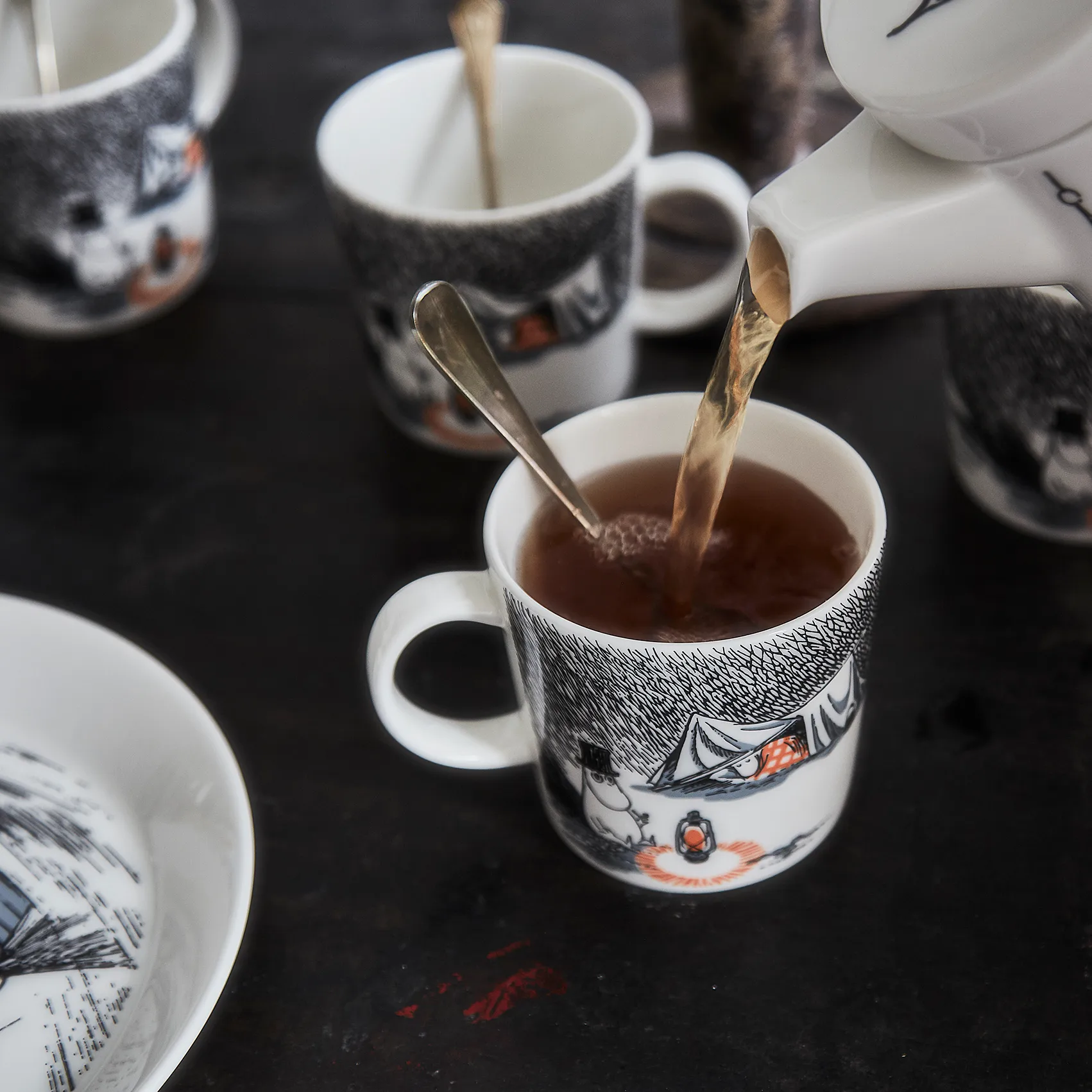 Arabia Tasse Moomin Sov Gott 6 Arabia Tasse Moomin Sov Gott – Image 4