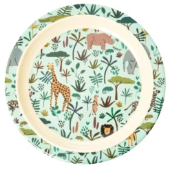 Assiette Pour Enfant Rice Jungle Animals