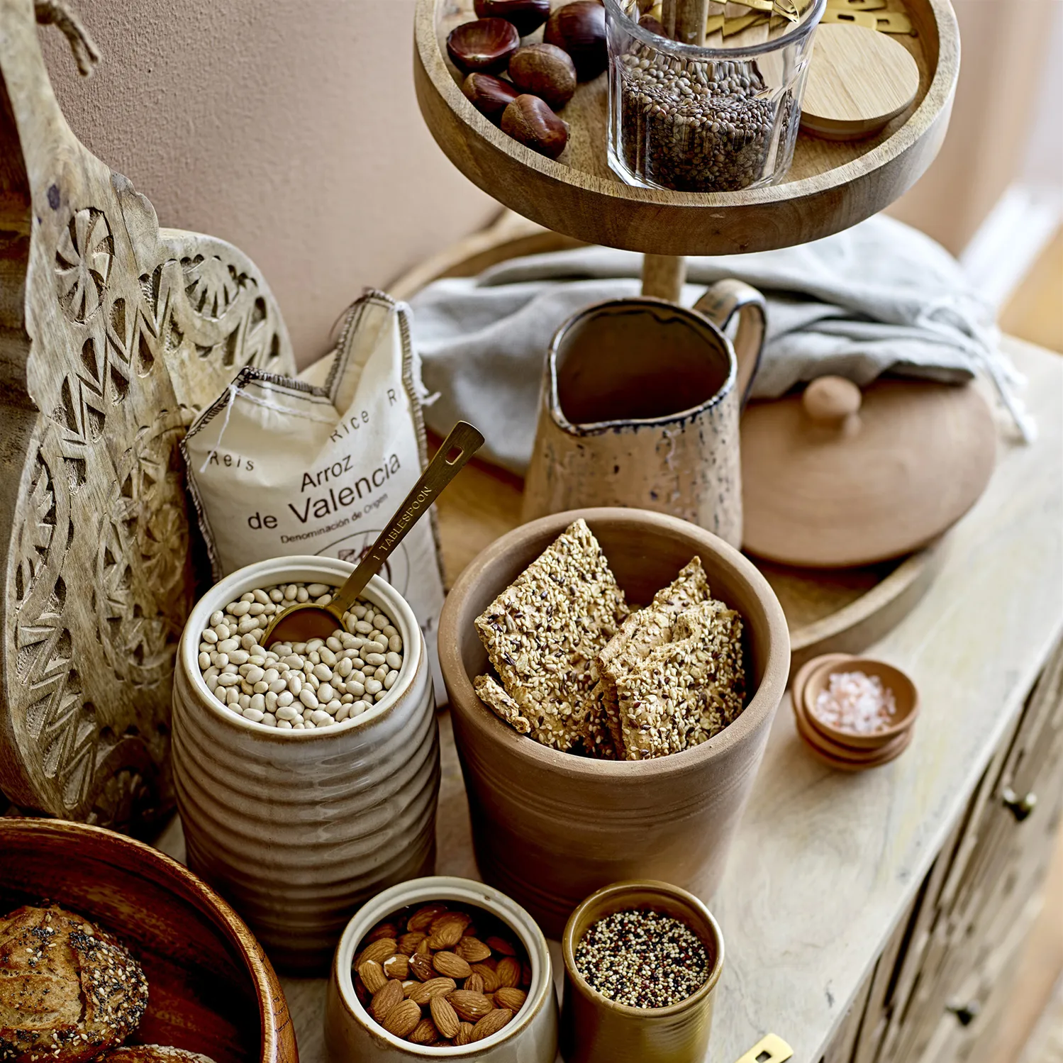 Plat à Gâteau Bloomingville Manguier 41,5 Cm 5 Plat à Gâteau Bloomingville Manguier 41,5 Cm – Image 3