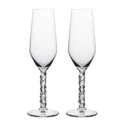 Orrefors Verre à Champagne Carat 24 Cl Lot De 2