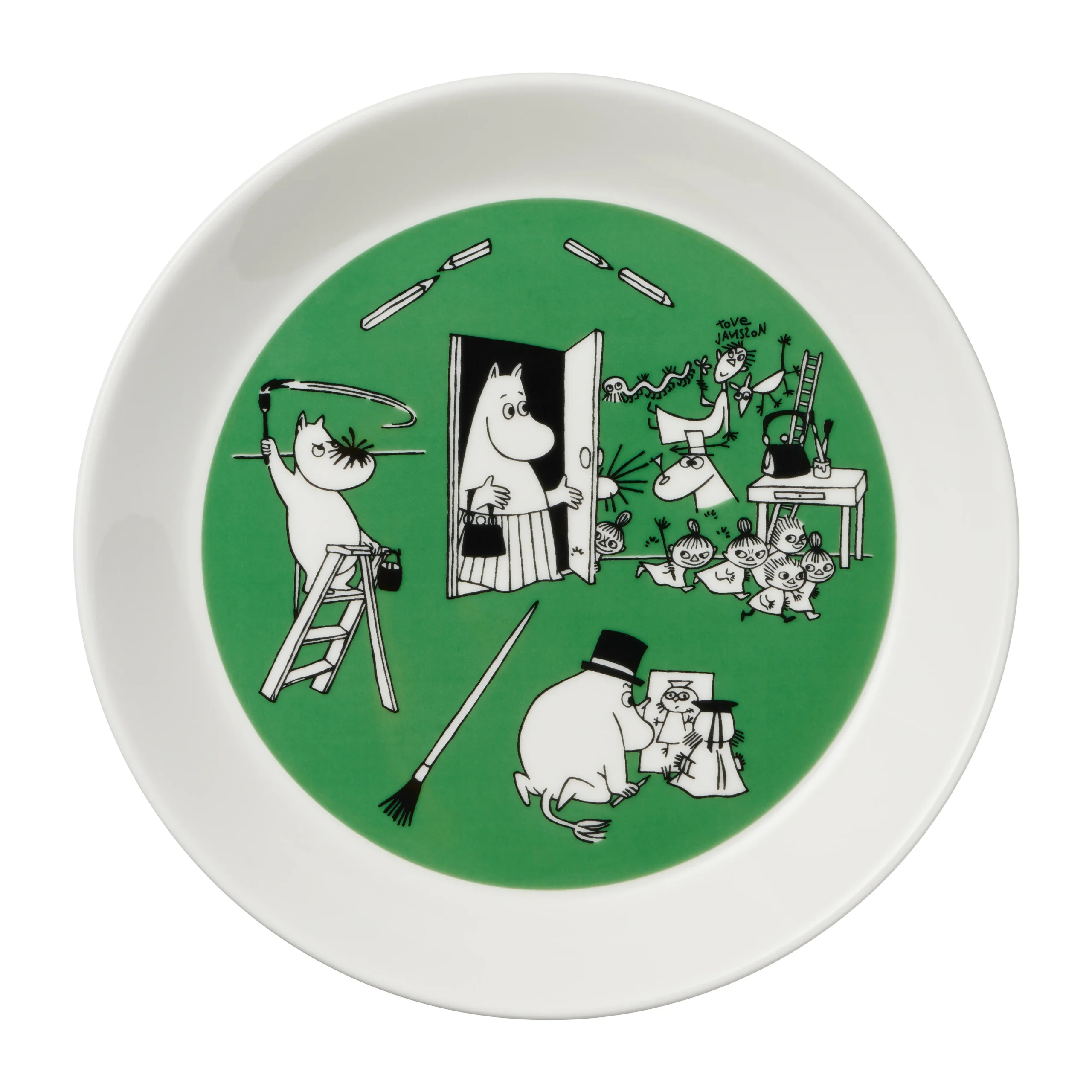 Arabia Assiette Moomin Teckning & Jul 2 Pièces 5 Arabia Assiette Moomin Teckning & Jul 2 Pièces – Image 3