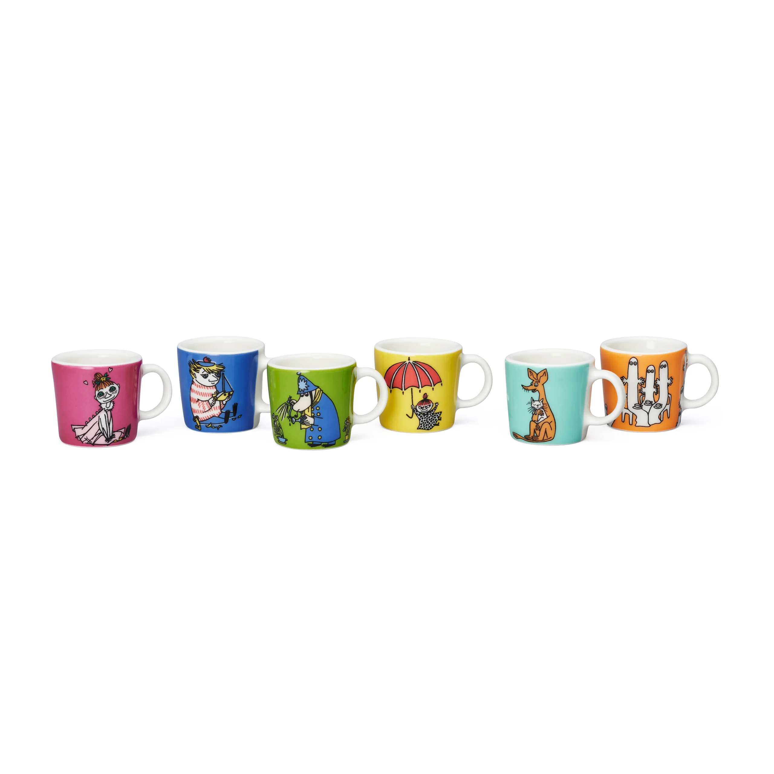 Arabia Mini Tasses Moomin Lot De 6 Troisième Classique 3 Arabia Mini Tasses Moomin Lot De 6 Troisième Classique