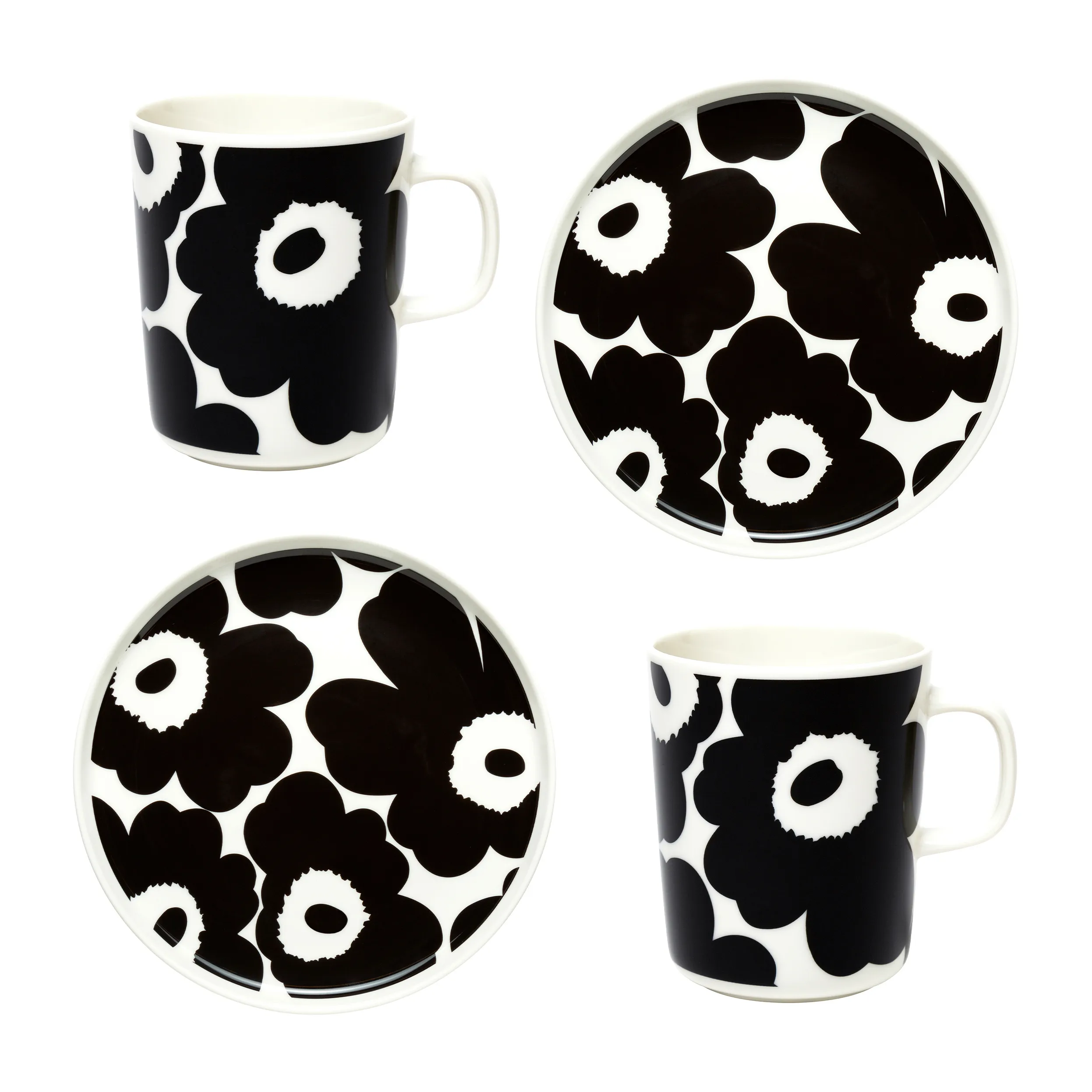 Marimekko Set De Petit-déjeuner Unikko 3 Marimekko Set De Petit-déjeuner Unikko