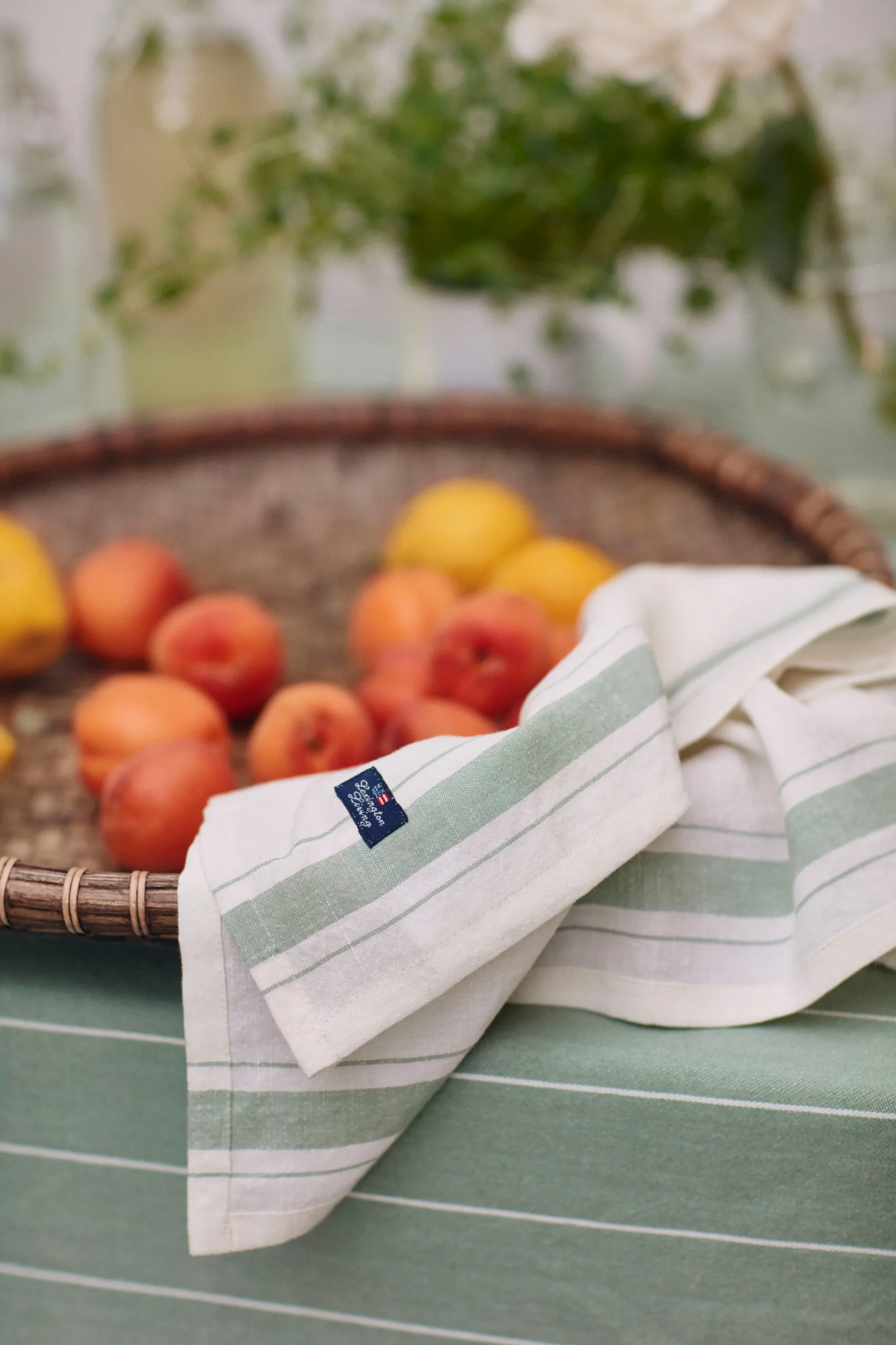 Lexington Serviette Side Striped Organic Cotton 50x50 Cm 5 Lexington Serviette Side Striped Organic Cotton 50x50 Cm – Image 3