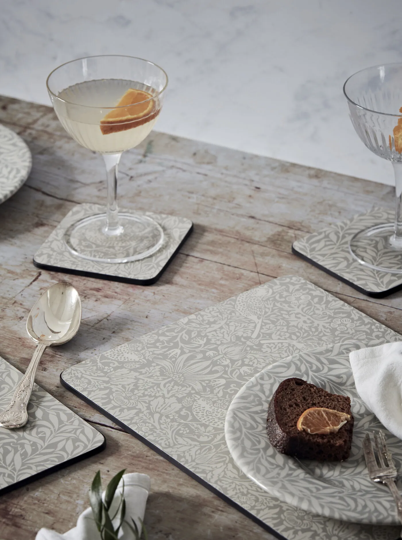 Dessous De Verre Strawberry Thief Lot De 6 4 Dessous De Verre Strawberry Thief Lot De 6 – Image 2