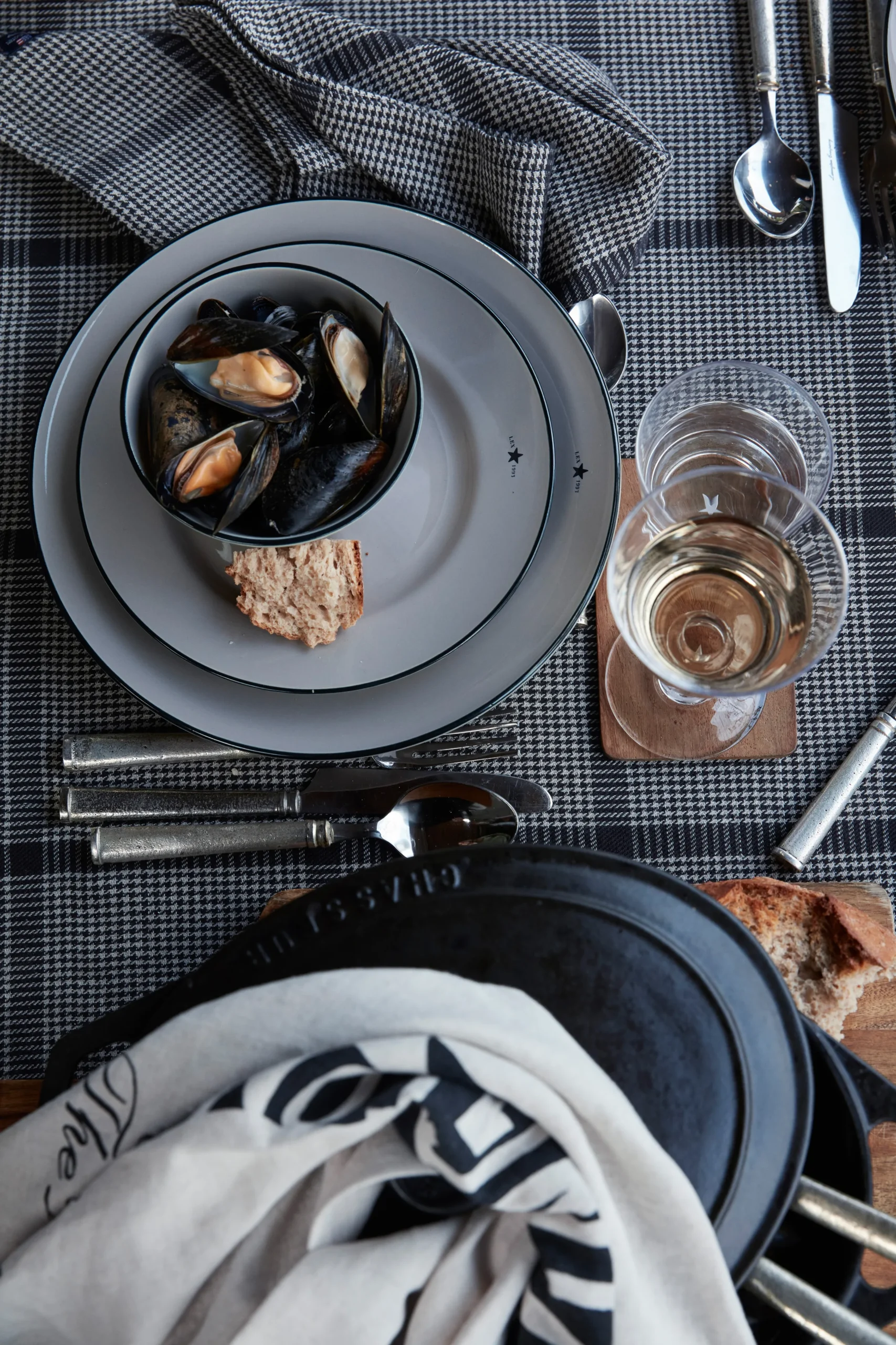 Lexington Serveiette En Tissu Pepita Check Cotton Linen 50x50 Cm 5 Lexington Serveiette En Tissu Pepita Check Cotton Linen 50x50 Cm – Image 3