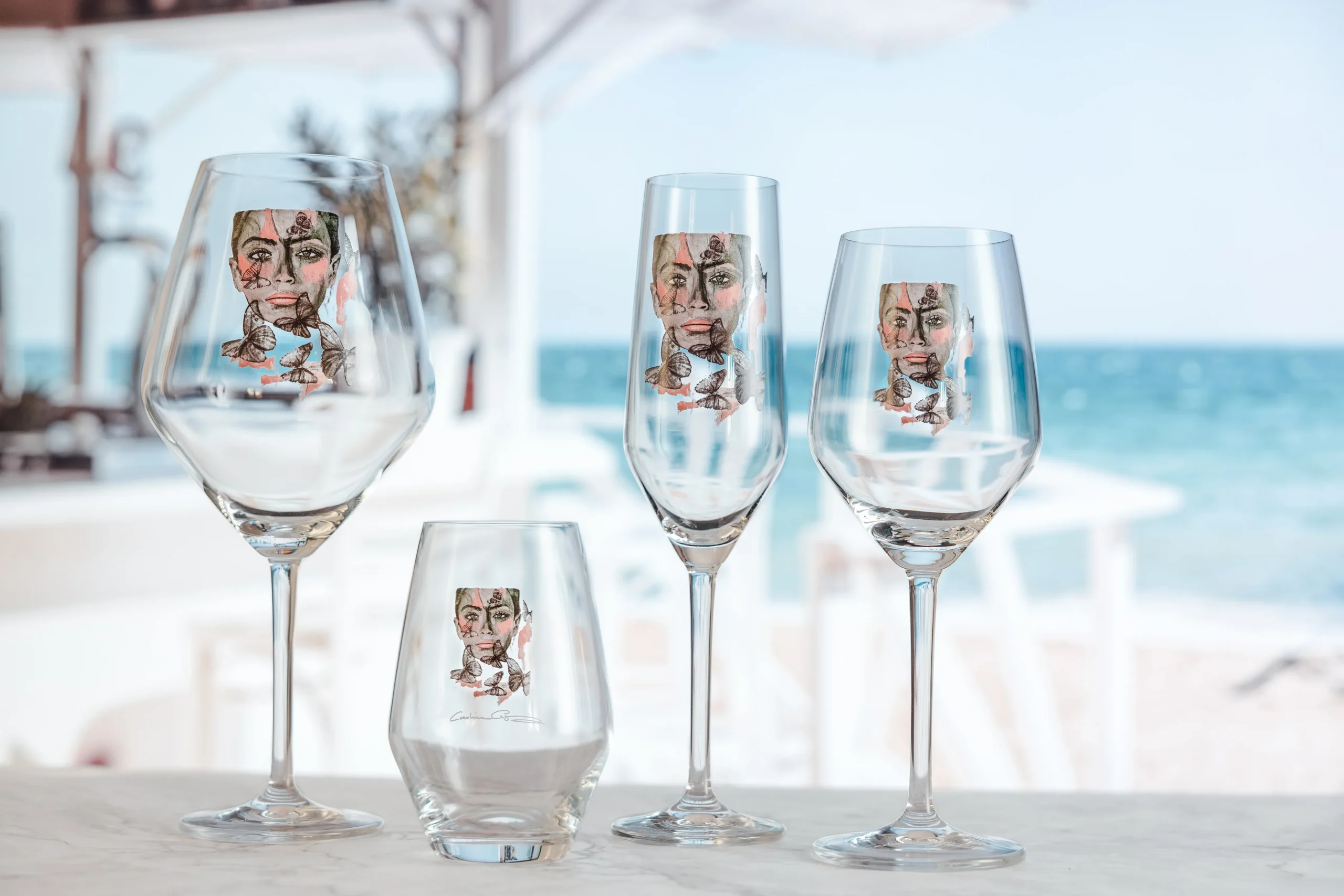 Verre à Champagne Butterfly Queen 6 Verre à Champagne Butterfly Queen – Image 4