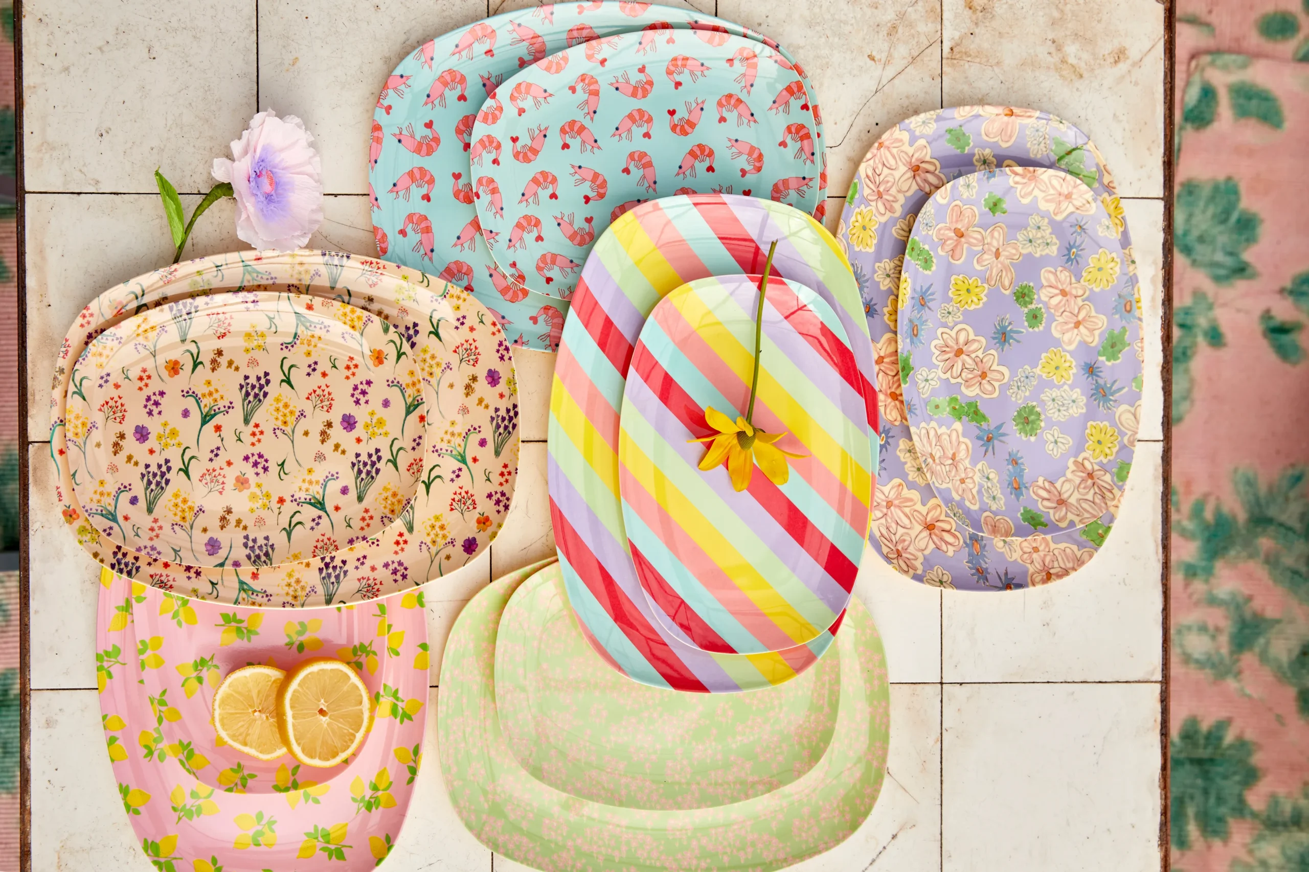 Assiette Rice Mélamine 16,5x23 Cm 6 Assiette Rice Mélamine 16,5x23 Cm – Image 4