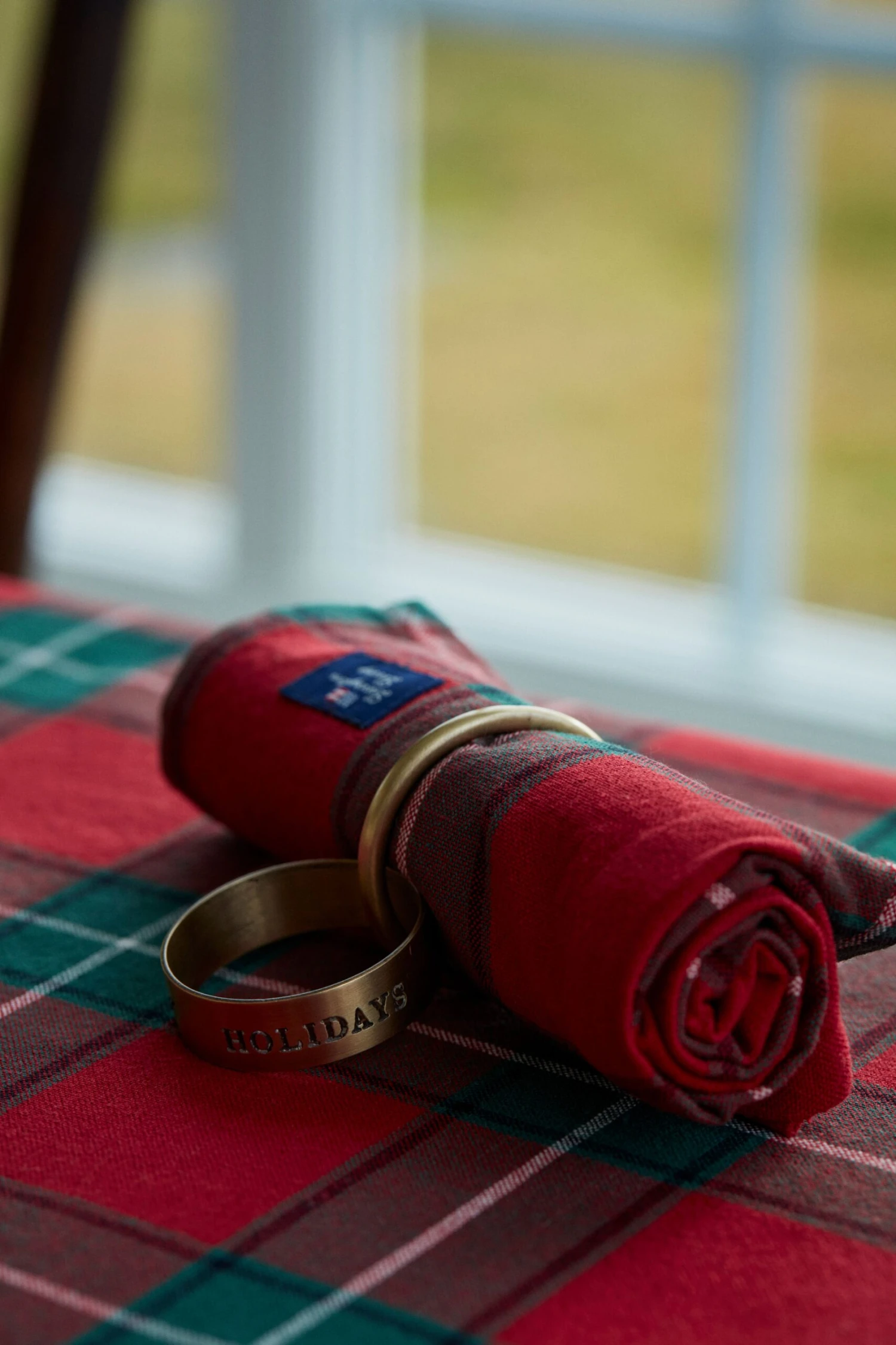 Lexington Rond De Serviette Happy Holidays Brass Ø4 Cm 5 Lexington Rond De Serviette Happy Holidays Brass Ø4 Cm – Image 3