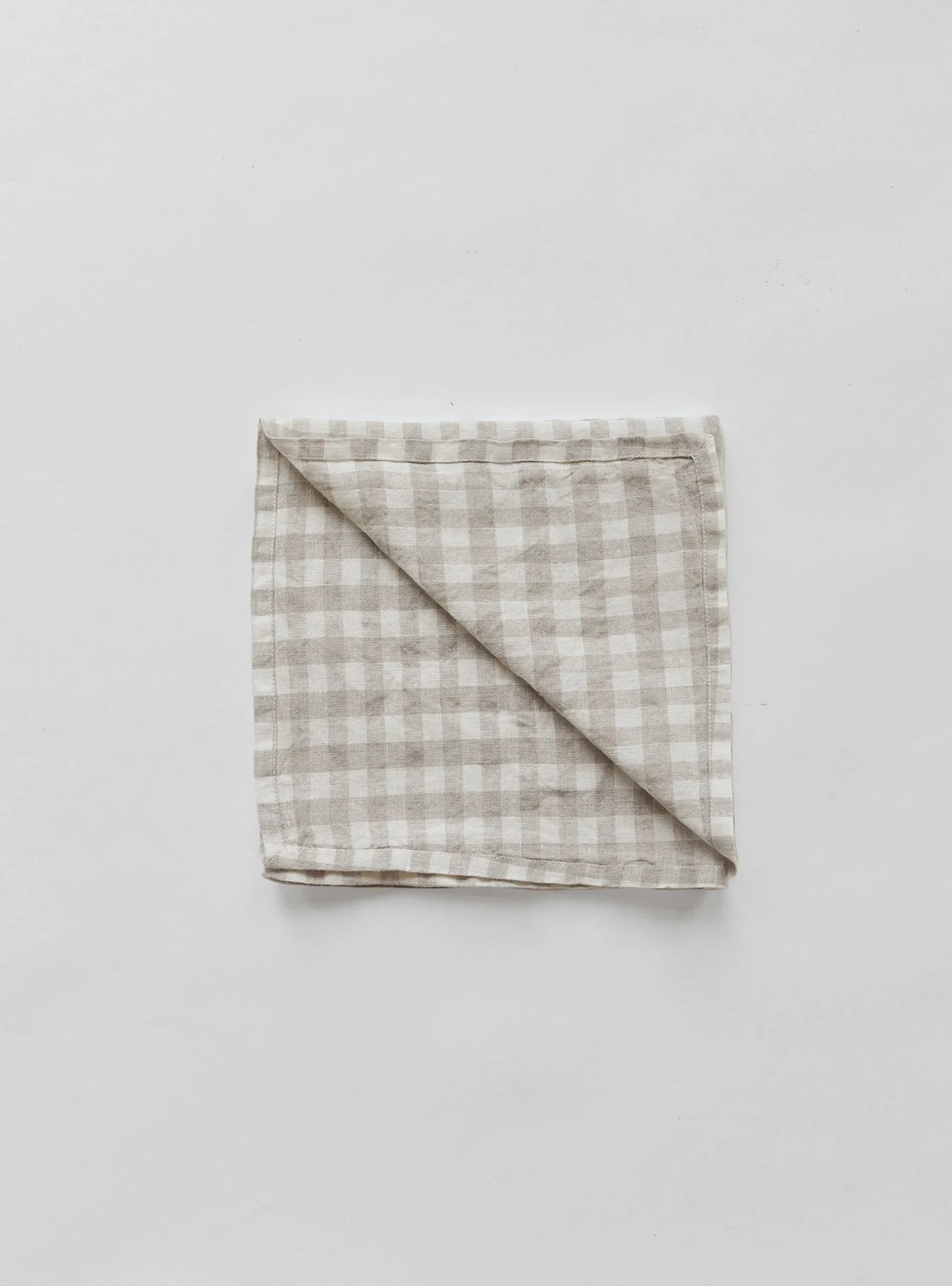 Serviette De Table En Lin à Carreaux Gingham 45x45 Cm 4 Serviette De Table En Lin à Carreaux Gingham 45x45 Cm – Image 2