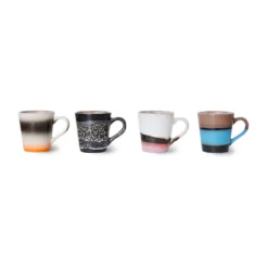 Lot De 4 Tasses à Espresso 70's