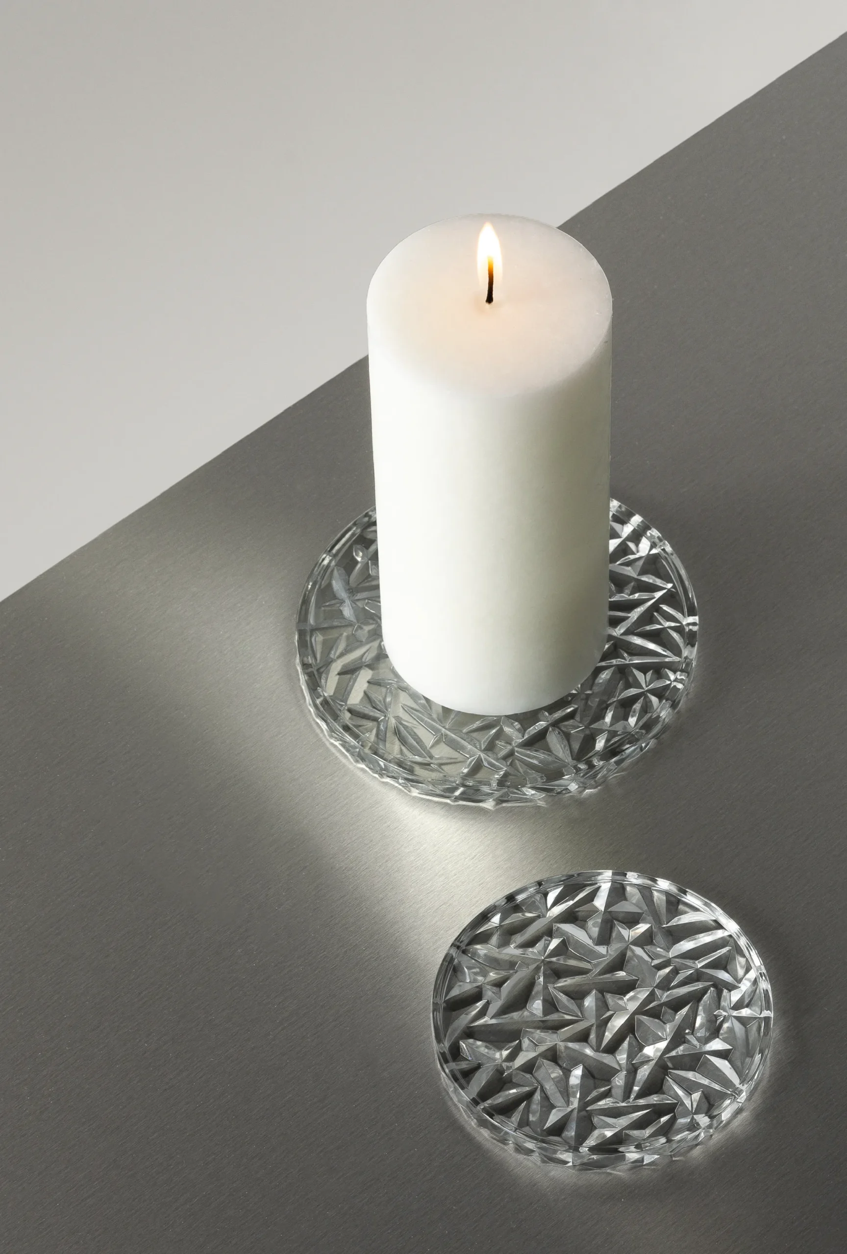 Orrefors Sous-verre Carat Ø10 Cm, Lot De 2 6 Orrefors Sous-verre Carat Ø10 Cm, Lot De 2 – Image 4