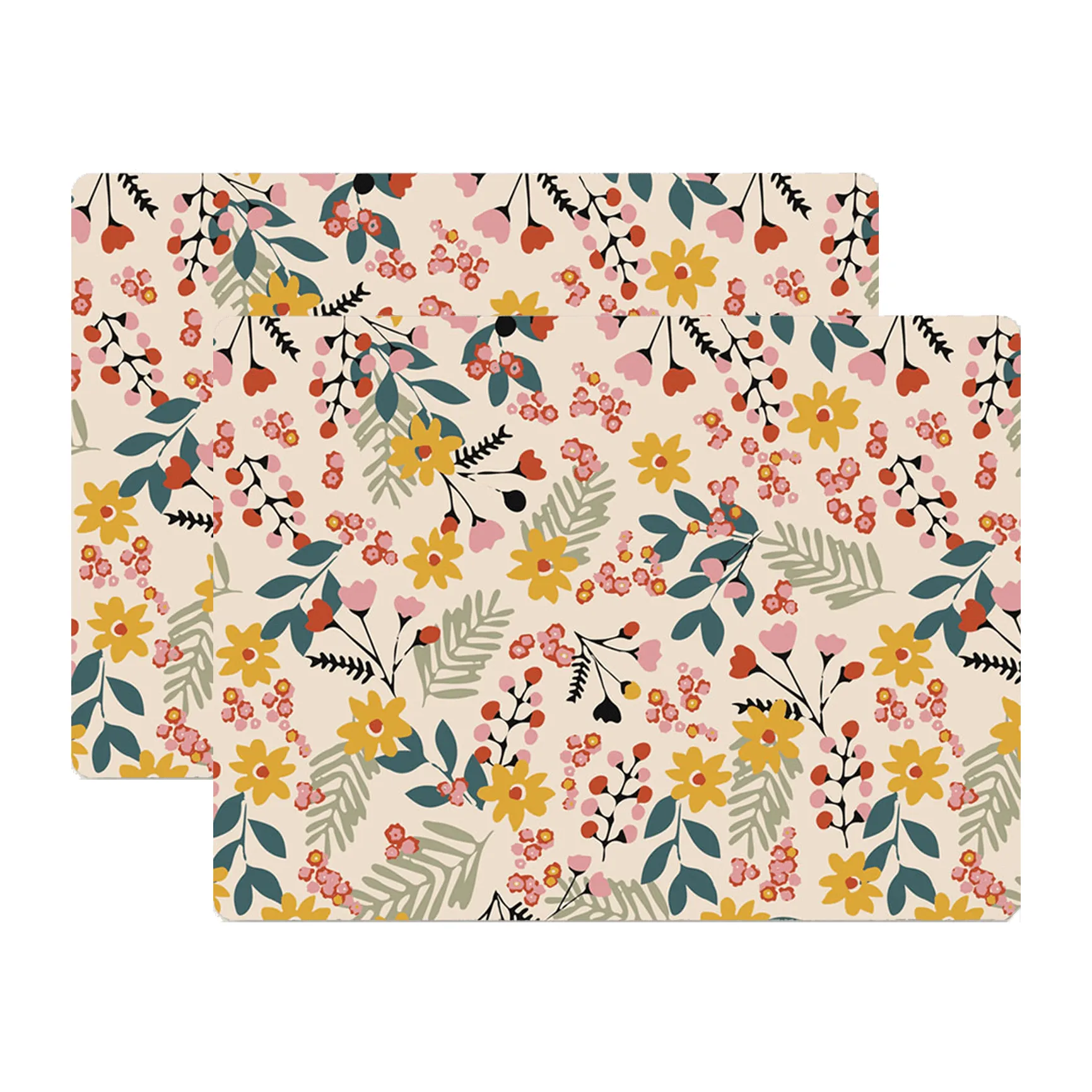 Set De Table Flower 30x40 Cm, Lot De 2 3 Set De Table Flower 30x40 Cm, Lot De 2