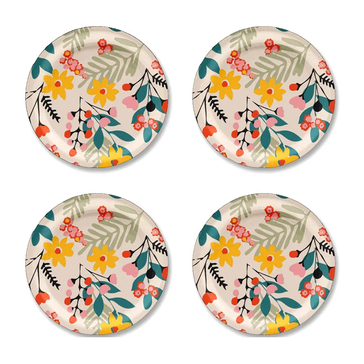 Sous-verres Flower Ø11 Cm Lot De 4 3 Sous-verres Flower Ø11 Cm Lot De 4
