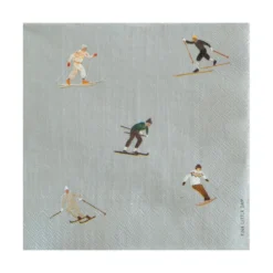 Serviettes Skiers Lot De 25