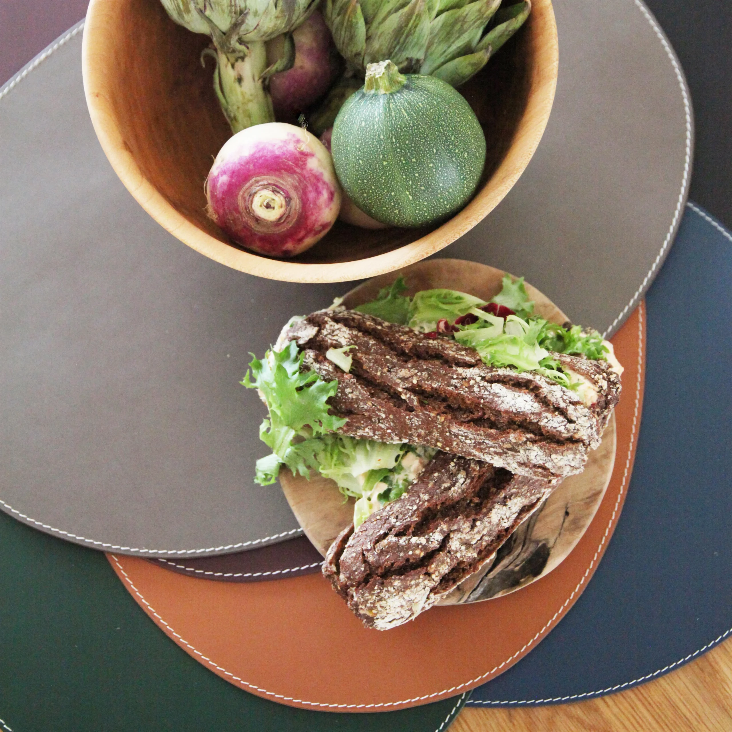 Set De Table Ørskov Cuir Rond 4 Set De Table Ørskov Cuir Rond – Image 2