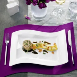 Villeroy & Boch Assiette NewWave Rectangulaire -Magasin D'Art De La Table De Qualité p 28397 01 02 2a546b9f7c