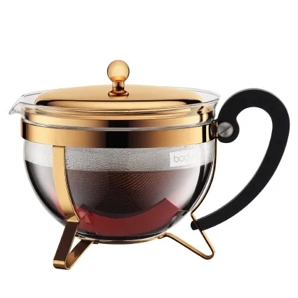 Bodum Théière Dorée Chambord 3 Bodum Théière Dorée Chambord