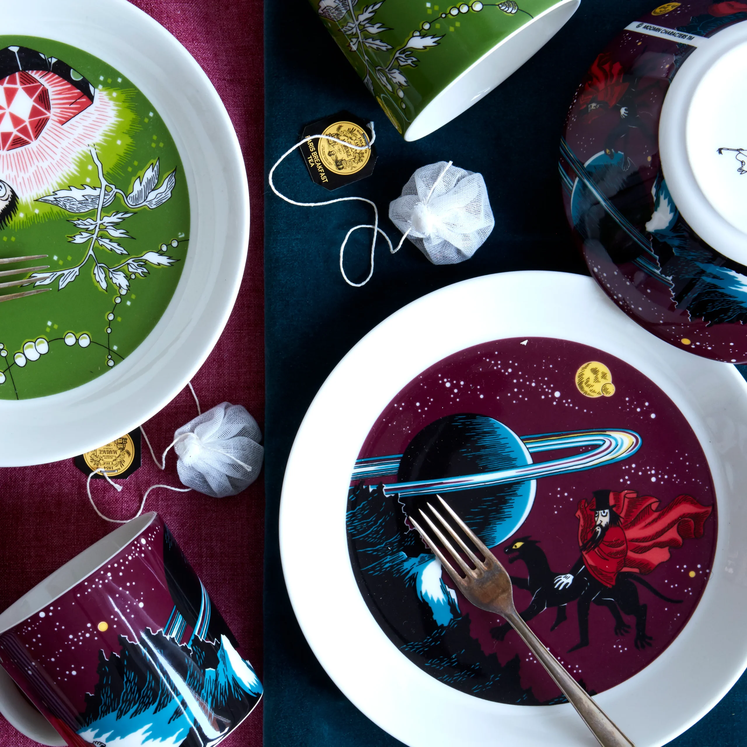 Arabia Tasse Moomin King's Ruby Thingumy & Bob 4 Arabia Tasse Moomin King's Ruby Thingumy & Bob – Image 2